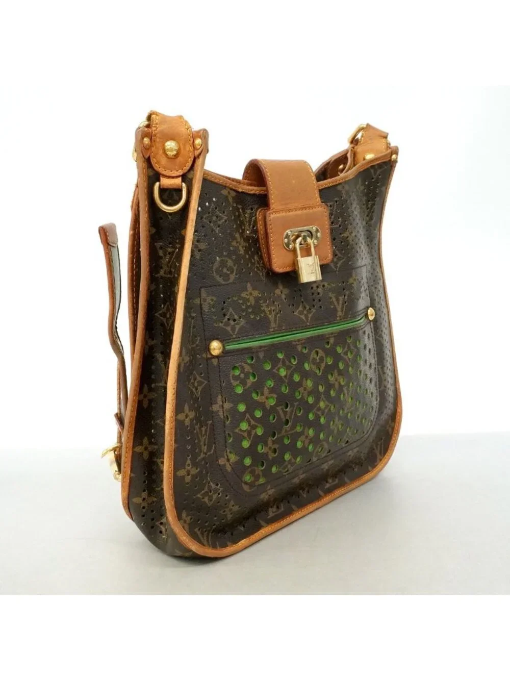Louis Vuitton Shoulder Bag Monogram Perfo Musette Vert